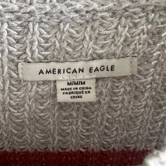 American Eagle Multicolored Striped Pullover Sweater Size M - Picture 3 of 7